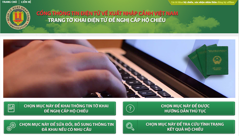 Thủ tục làm hộ chiếu phổ thông online 10